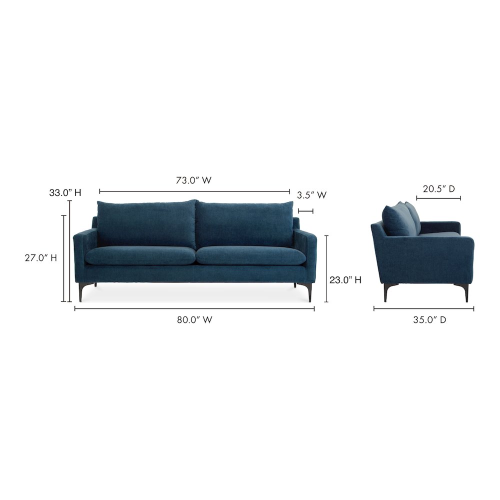 Paris Sofa Blue. Picture 10