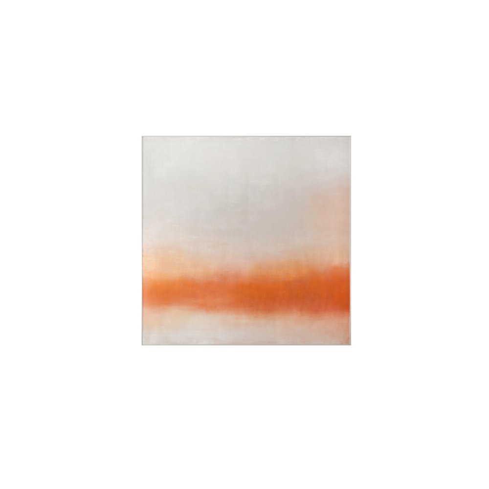 Morning Light Framed Painting Soft Orange. Picture 1
