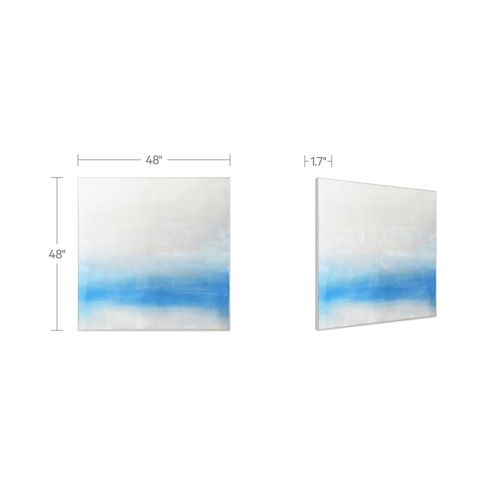 Morning Light Framed Painting Blue Palette. Picture 6