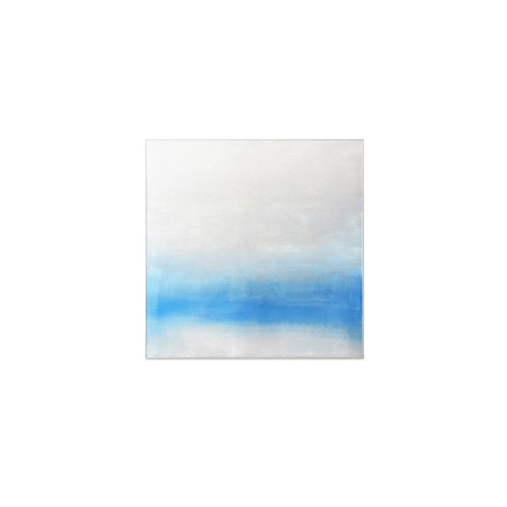 Morning Light Framed Painting Blue Palette. Picture 1