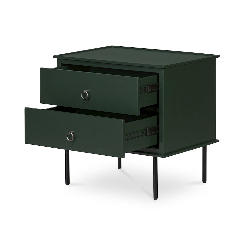 Reagan Nightstand Deep Green. Picture 5