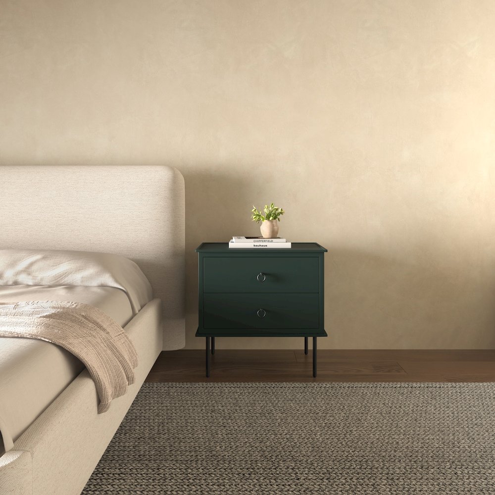 Reagan Nightstand Deep Green. Picture 11