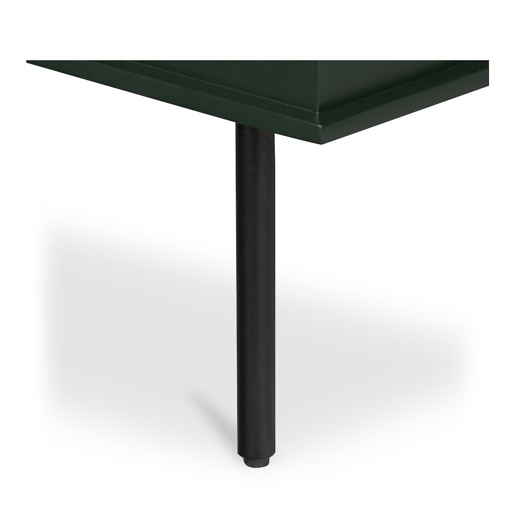 Reagan 3 Drawer Nightstand Deep Green. Picture 8