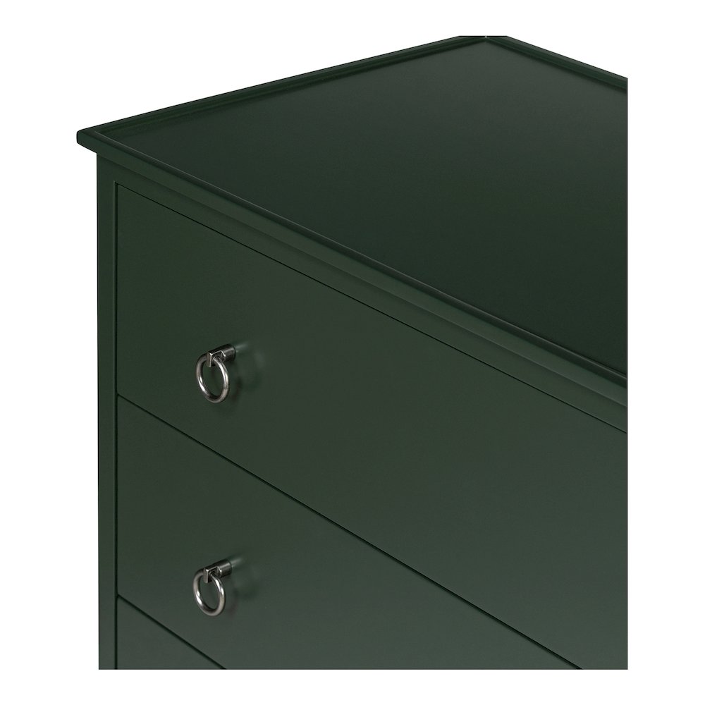 Reagan 6 Drawer Dresser Deep Green. Picture 6