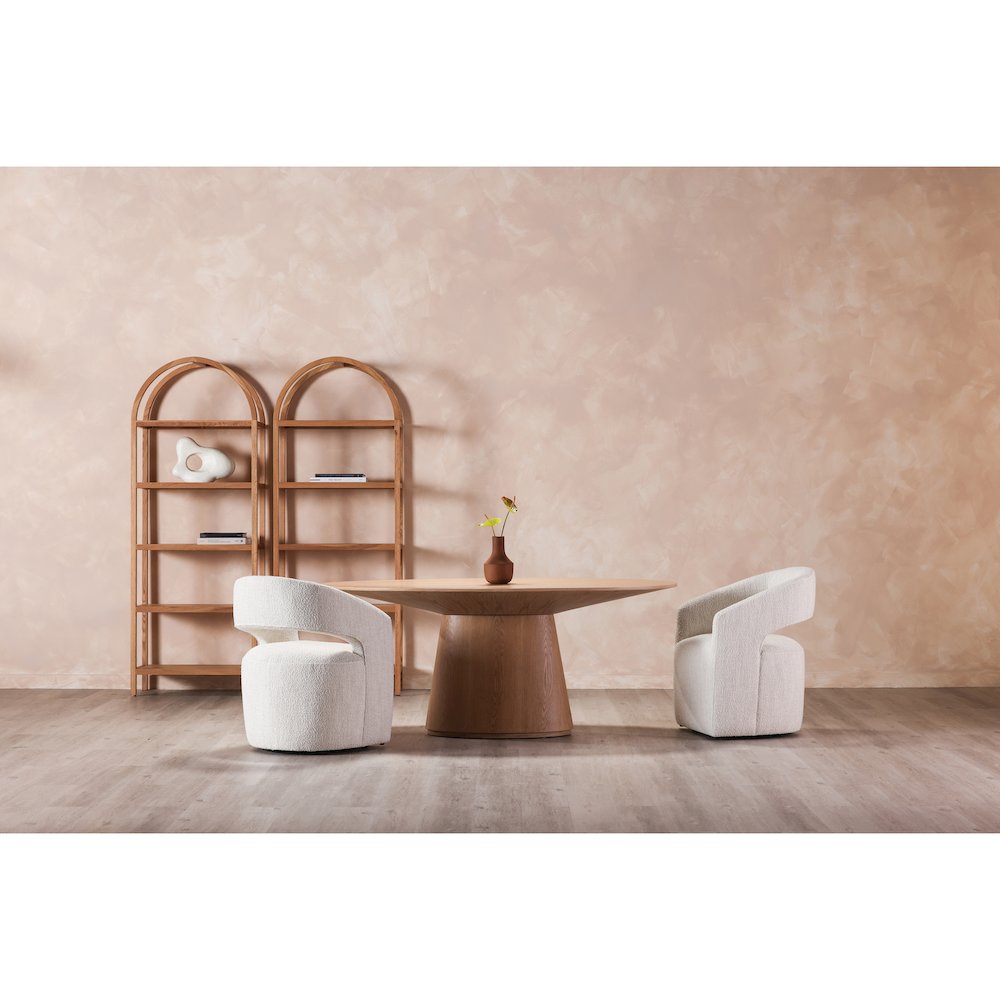 Otago Oval Dining Table Natural Oak. Picture 8