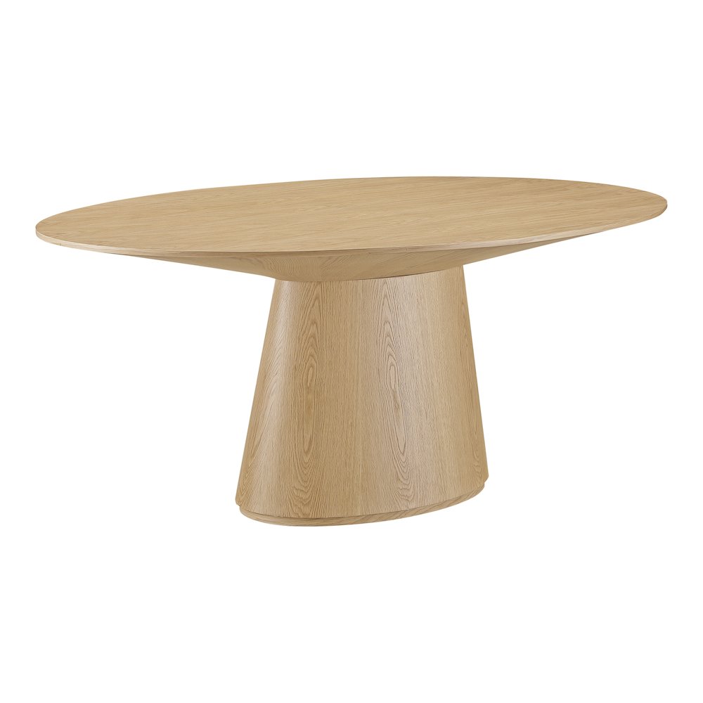 Otago Oval Dining Table Natural Oak. Picture 2