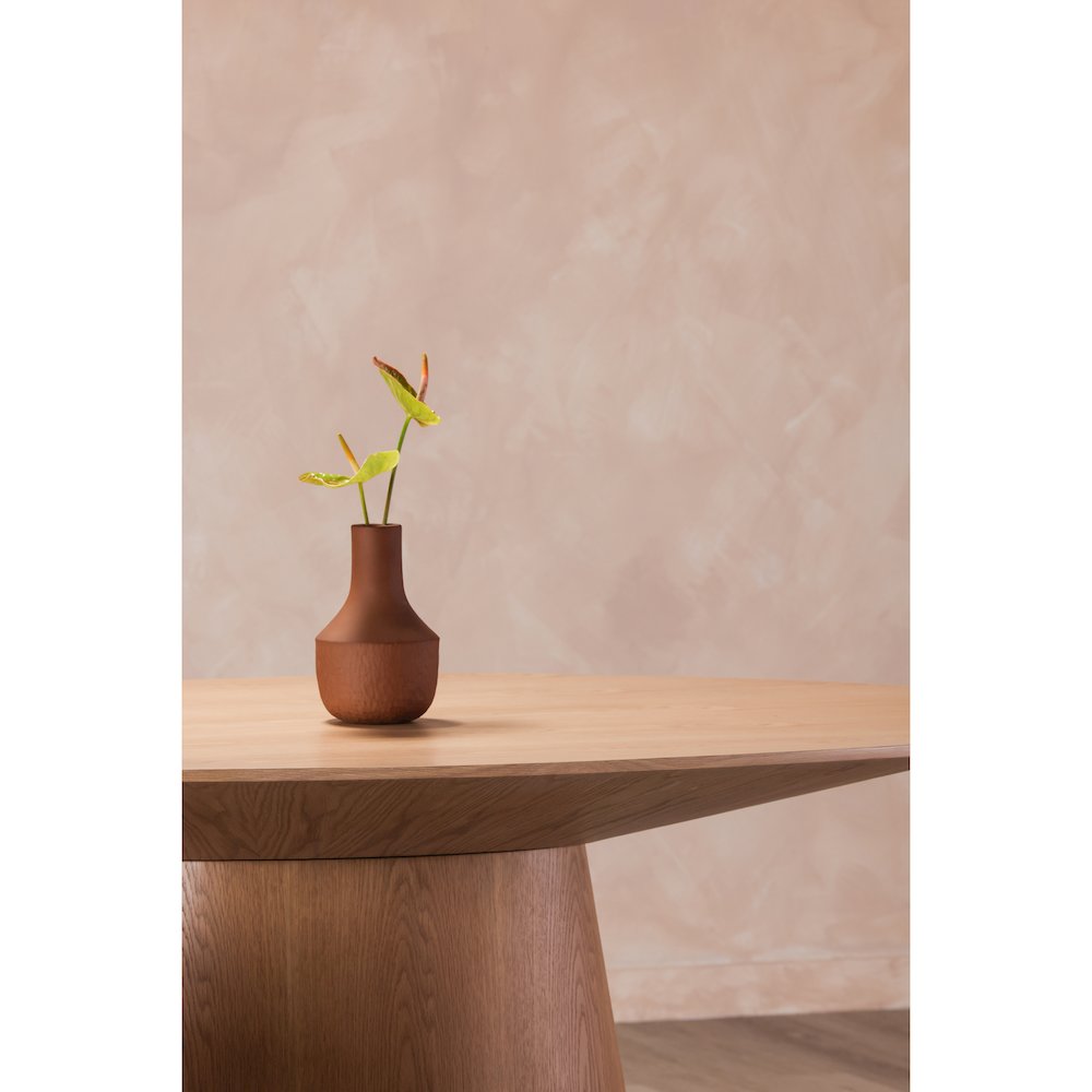 Otago Oval Dining Table Natural Oak. Picture 6