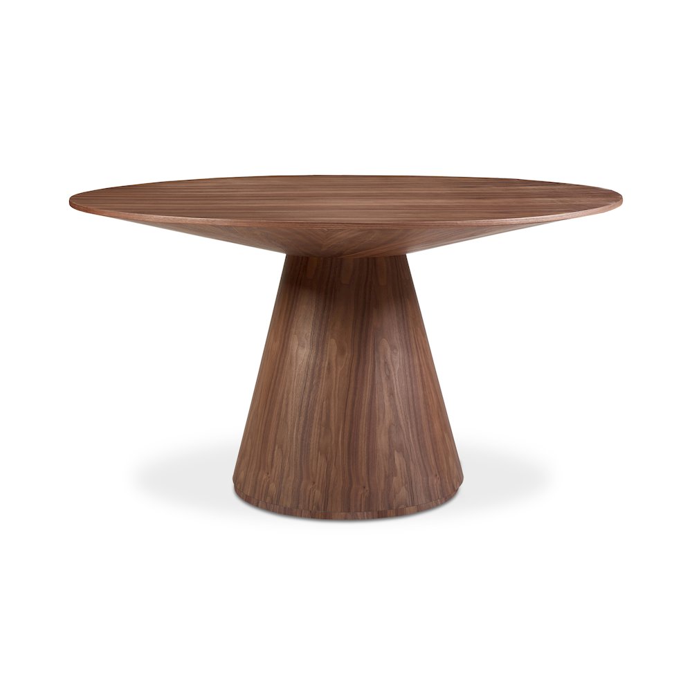 Otago Round 54In Dining Table Walnut Brown. Picture 1