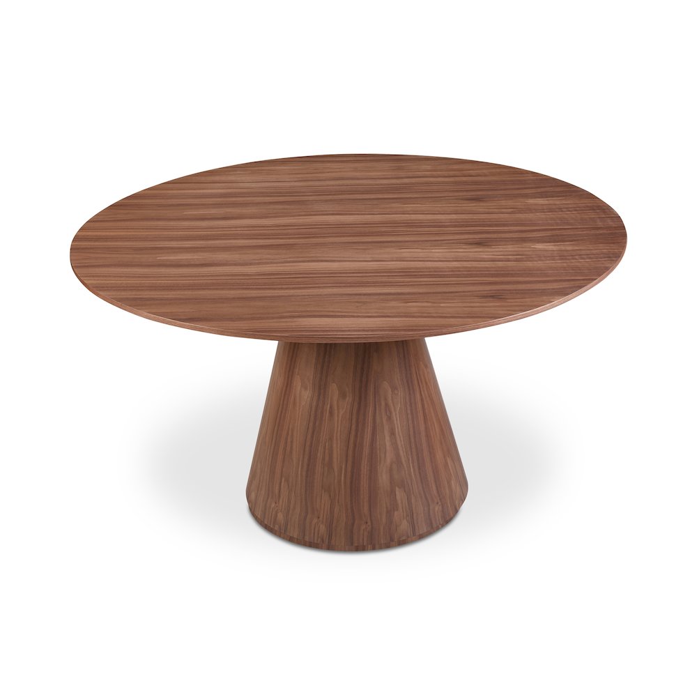 Otago Round 54In Dining Table Walnut Brown. Picture 2