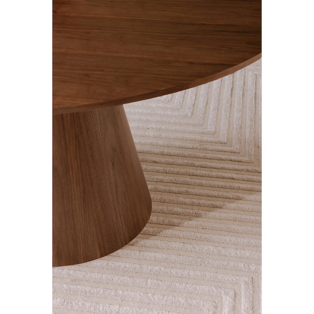 Otago Round 54In Dining Table Walnut Brown. Picture 7