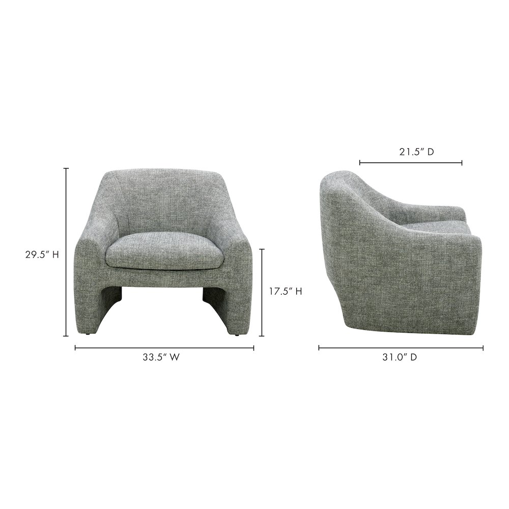 Kenzie Accent Chair Slated Moss. Picture 11