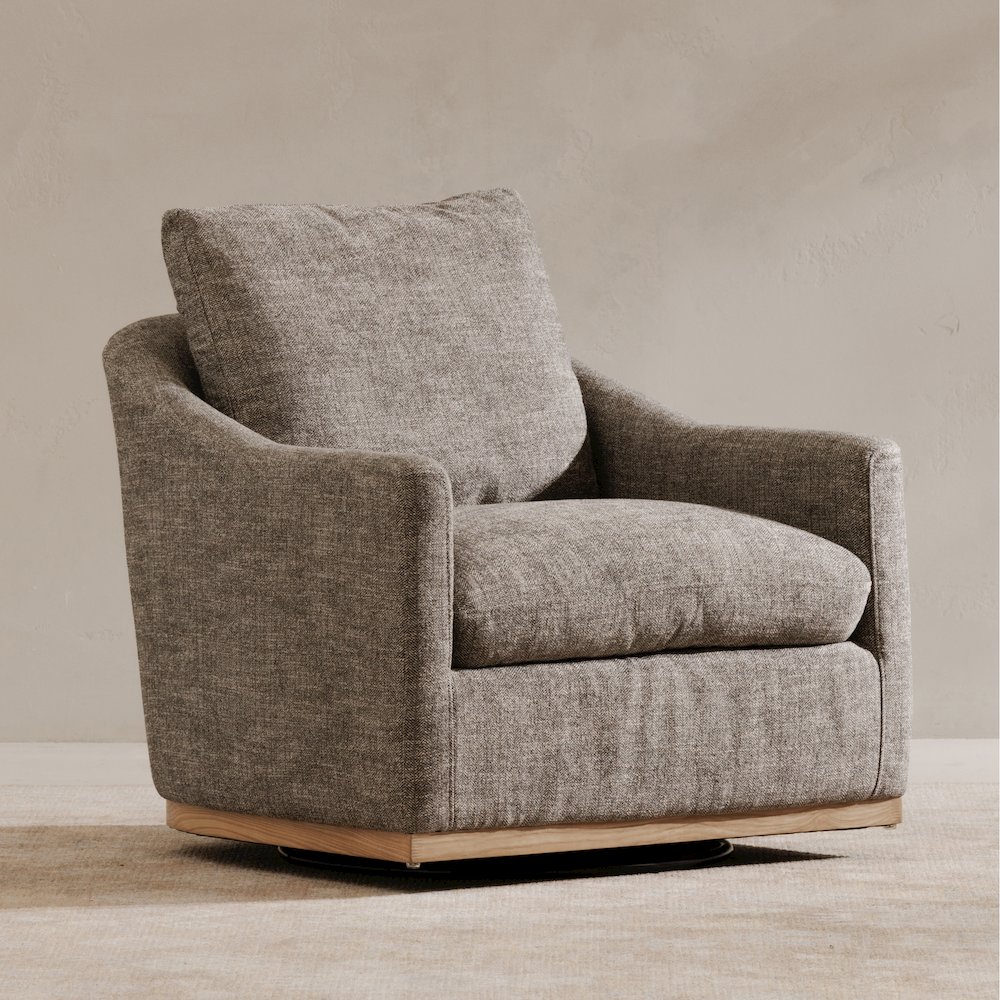 Linden Swivel Chair Slated Moss. Picture 9