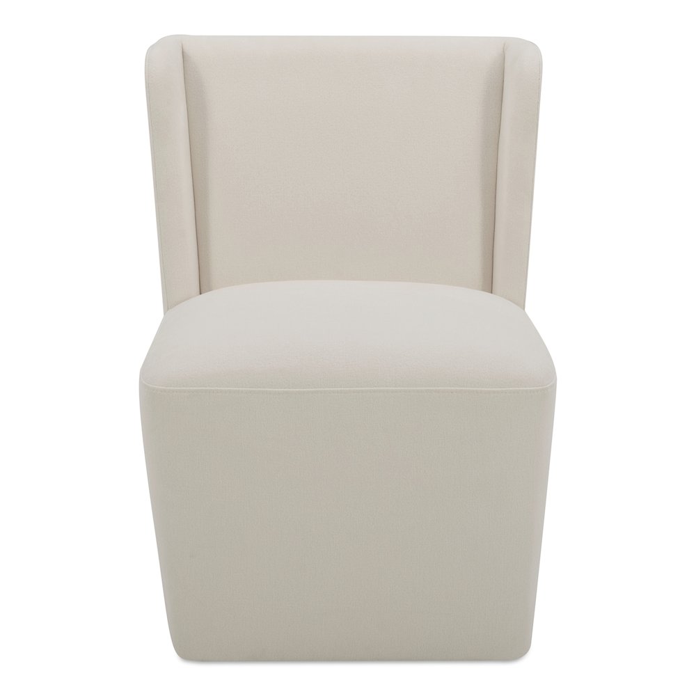 Cormac Rolling Dining Chair Cream. Picture 1