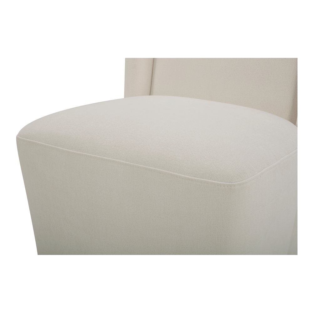 Cormac Rolling Dining Chair Cream. Picture 3