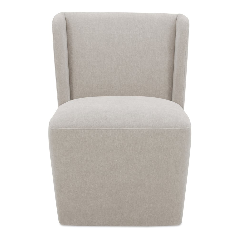 Cormac Rolling Dining Chair Warm Sand. Picture 1