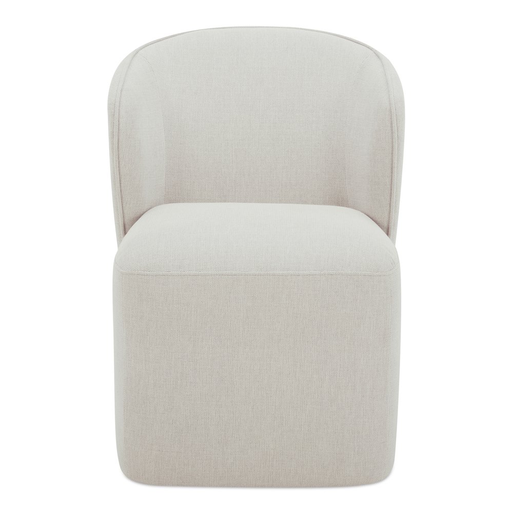Larson Rolling Dining Chair Heather Grey. Picture 1