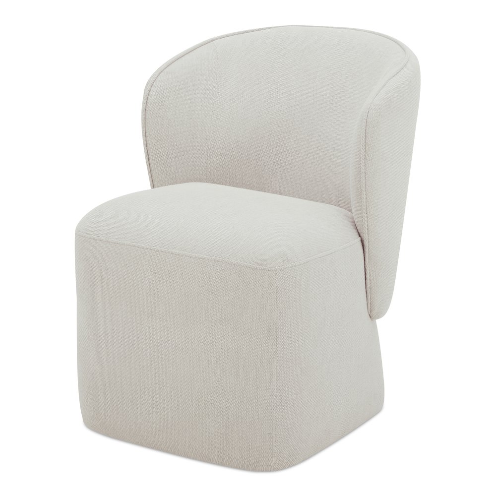 Larson Rolling Dining Chair Heather Grey. Picture 2