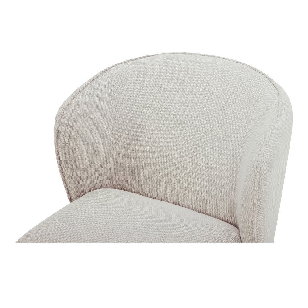 Larson Rolling Dining Chair Heather Grey. Picture 5