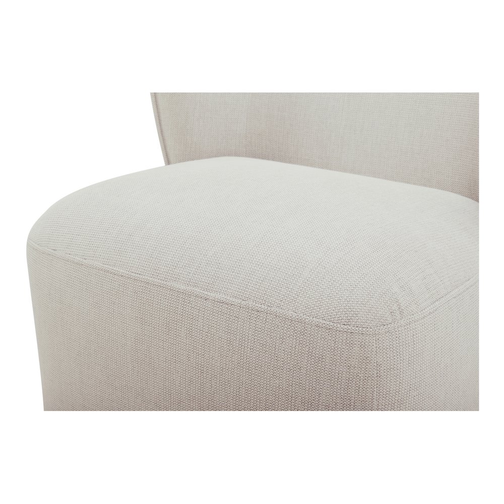 Larson Rolling Dining Chair Heather Grey. Picture 6