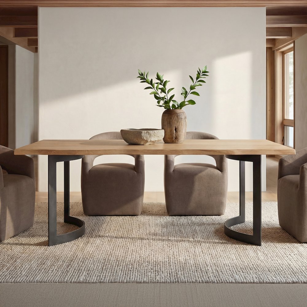 Barrow Rolling Dining Chair Soft Taupe. Picture 2