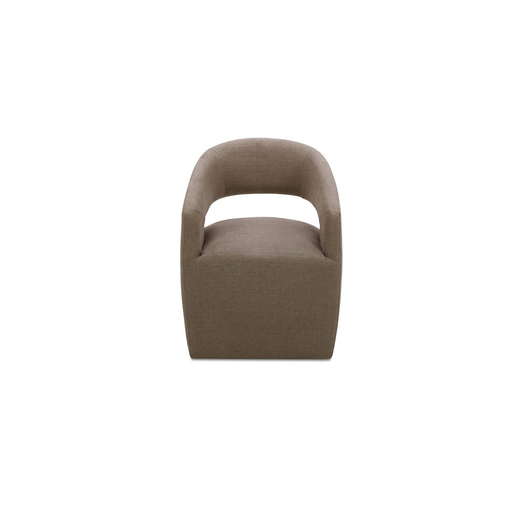 Barrow Rolling Dining Chair Soft Taupe. Picture 1