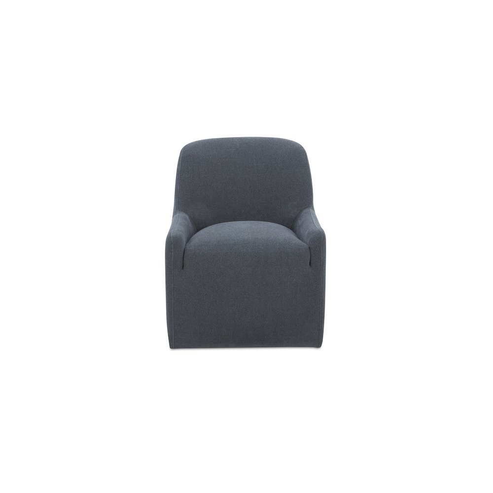 Maisie Rolling Dining Chair Slate Blue. Picture 1