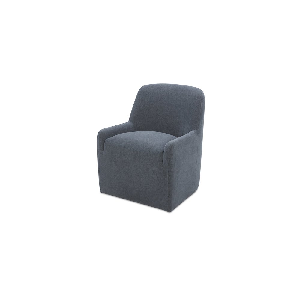 Maisie Rolling Dining Chair Slate Blue. Picture 2