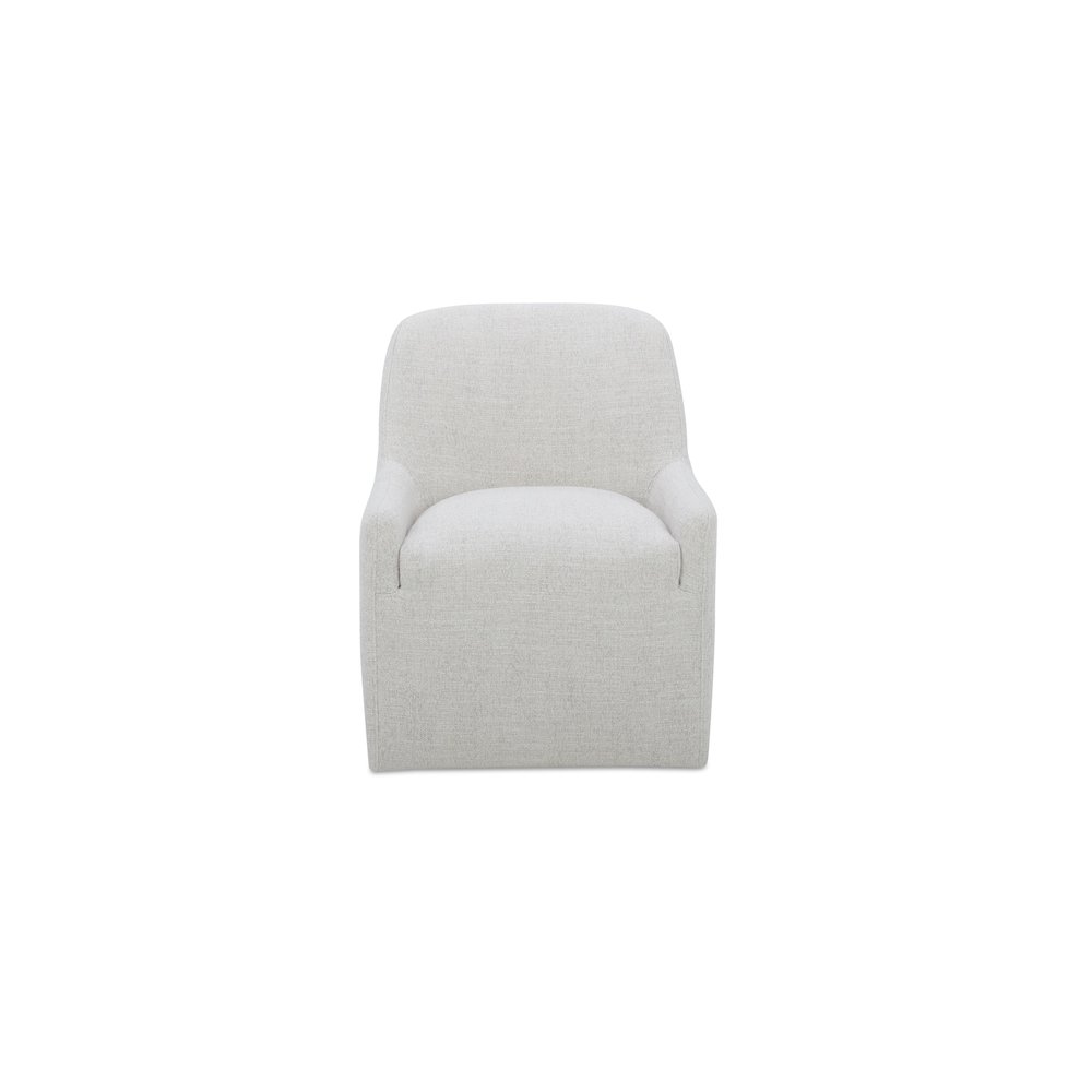 Maisie Rolling Dining Chair Flecked Oat. Picture 1