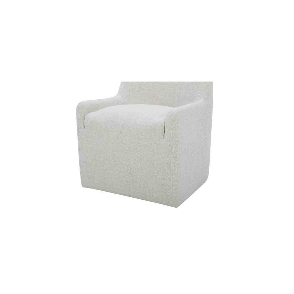 Maisie Rolling Dining Chair Flecked Oat. Picture 5