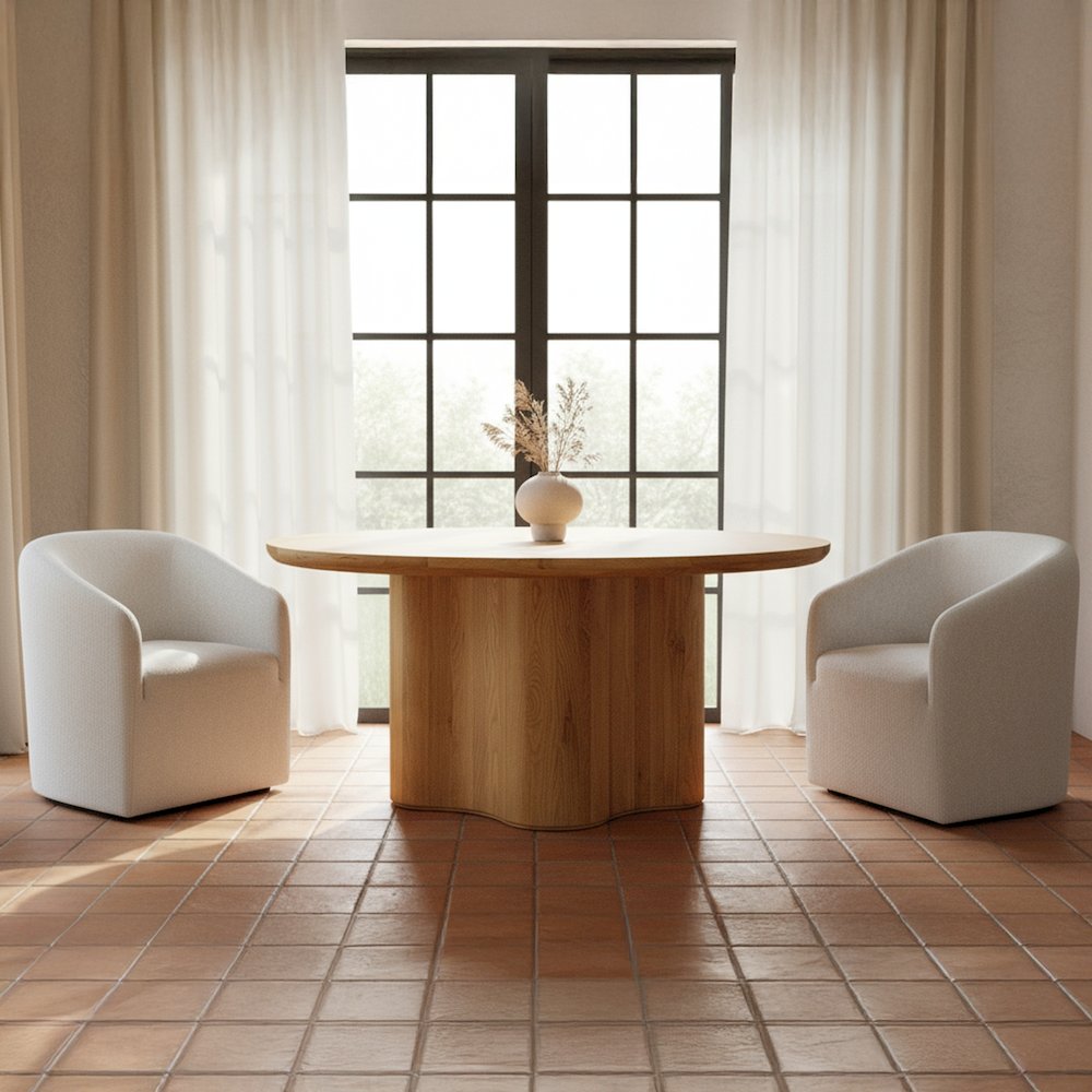 Sandy Rolling Dining Chair Off White. Picture 7