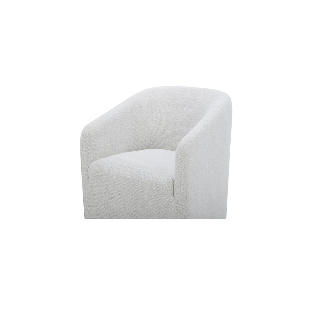 Sandy Rolling Dining Chair Off White. Picture 5