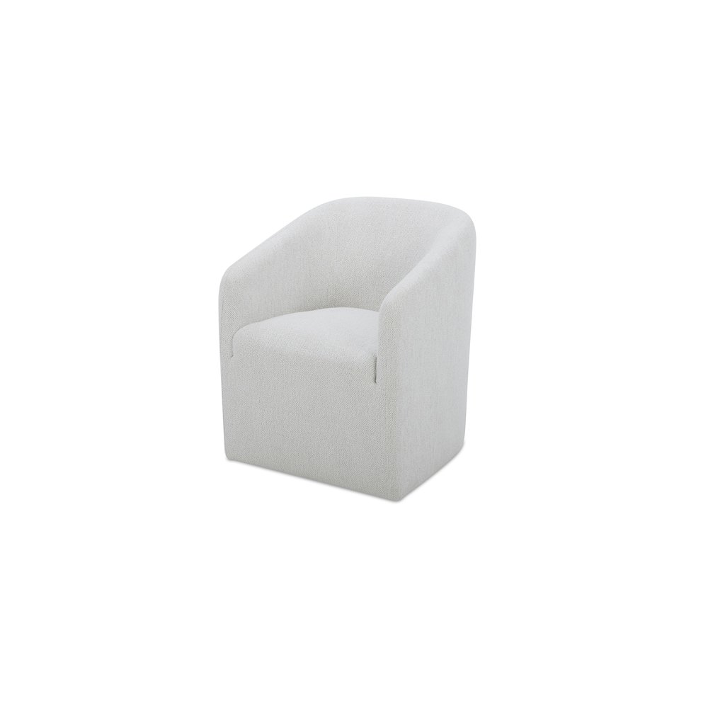 Sandy Rolling Dining Chair Off White. Picture 2