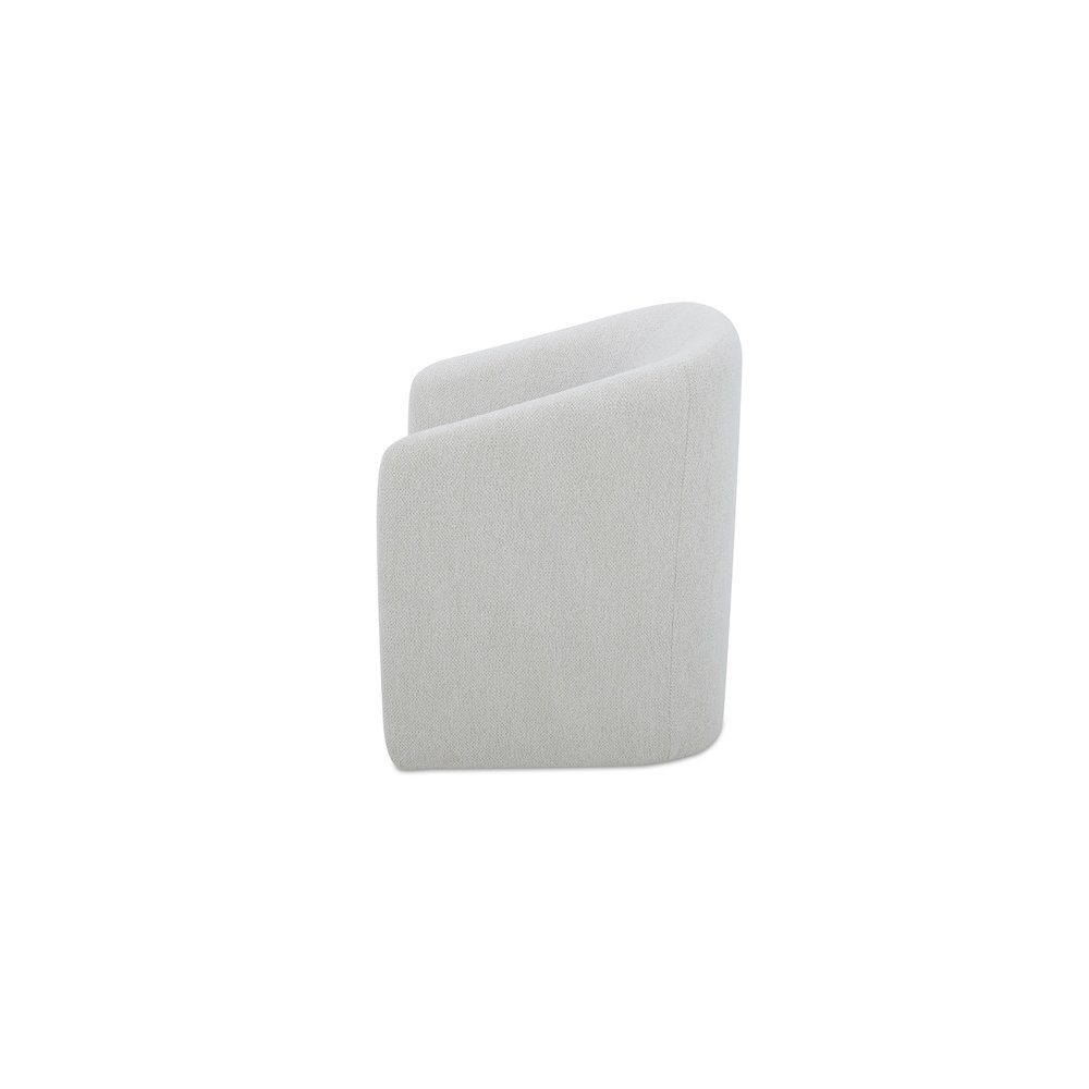 Sandy Rolling Dining Chair Off White. Picture 3