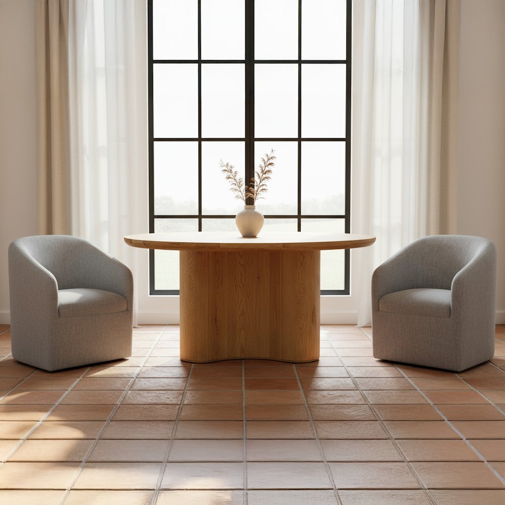 Sandy Rolling Dining Chair Grey. Picture 7