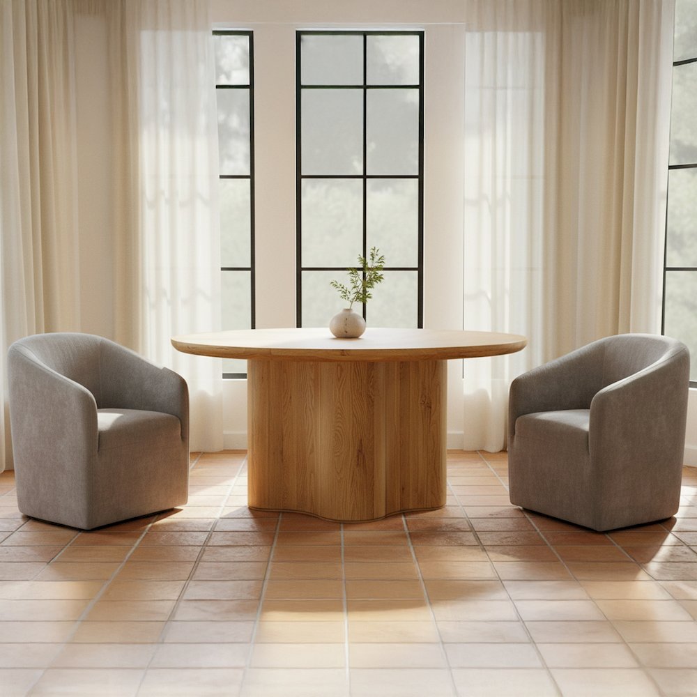 Sandy Rolling Dining Chair Taupe. Picture 7