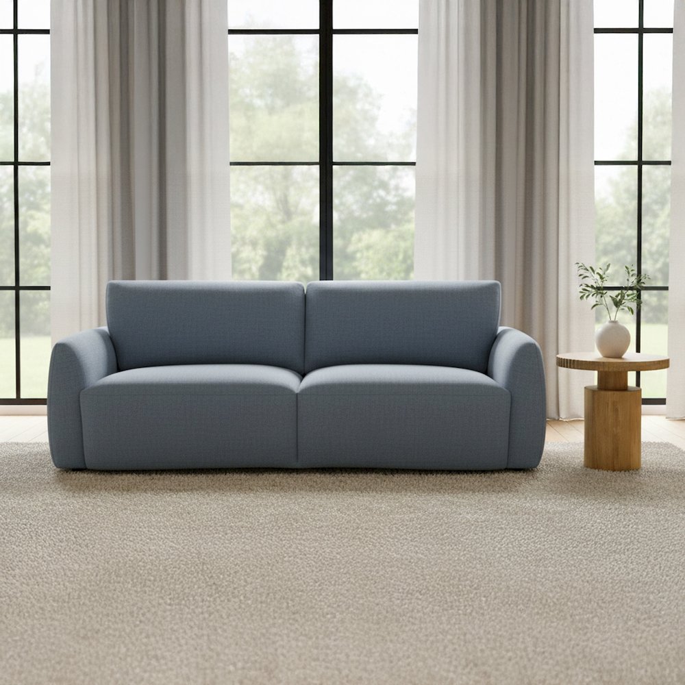 Callie Sofa 91 in. Slate Blue. Picture 7