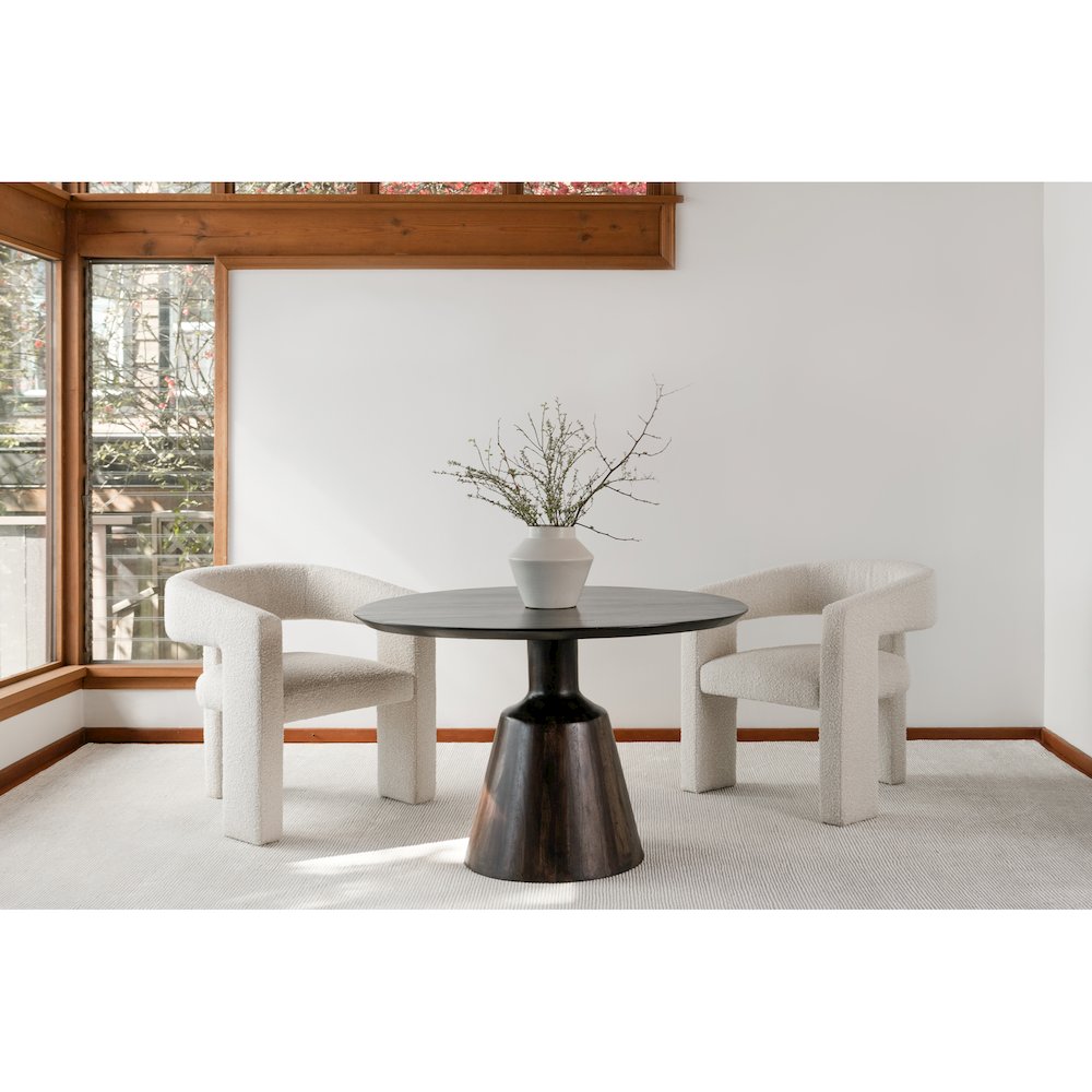 Myron Dining Table Dark Brown. Picture 5