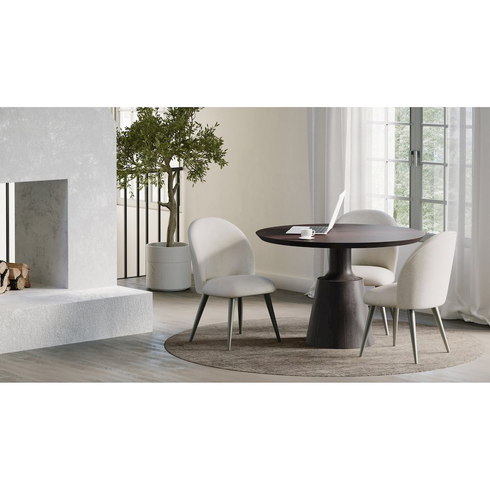 Myron Dining Table Dark Brown. Picture 6