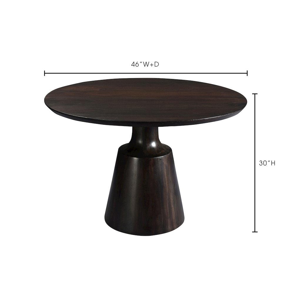 Myron Dining Table Dark Brown. Picture 7