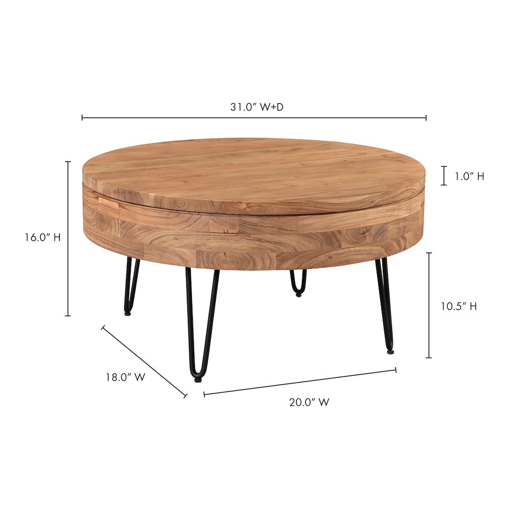 Privado Storage Coffee Table Natural. Picture 13