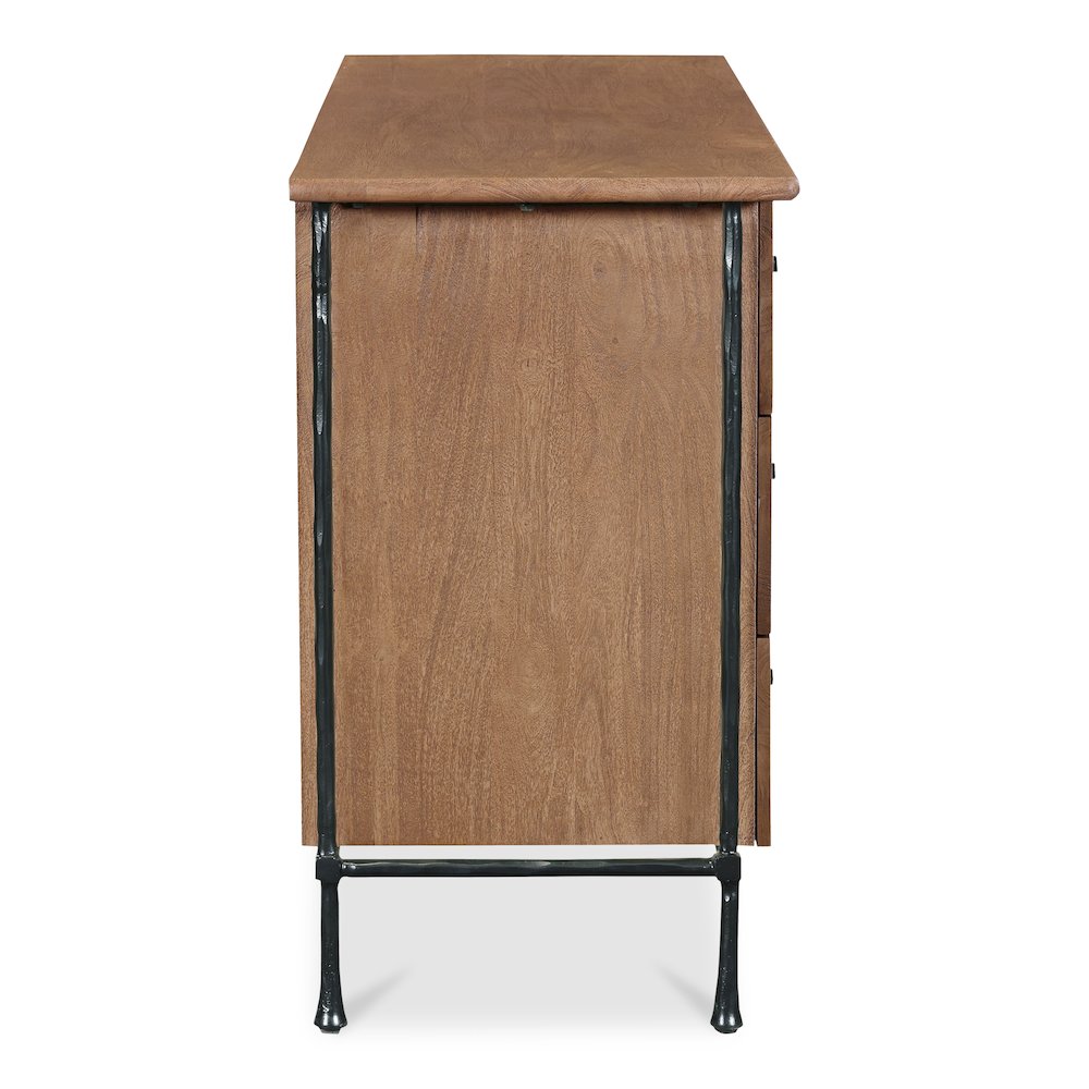 Rene 6 Drawer Dresser Brown. Picture 3