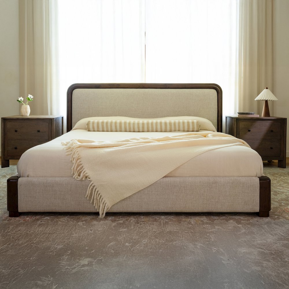 Bower Queen Bed Brown. Picture 5
