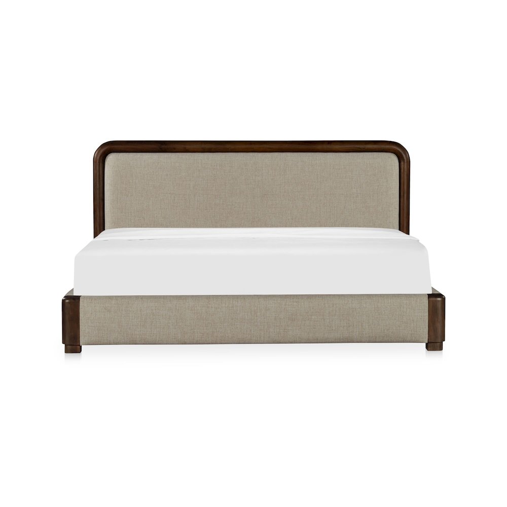 Bower Queen Bed Brown. Picture 1