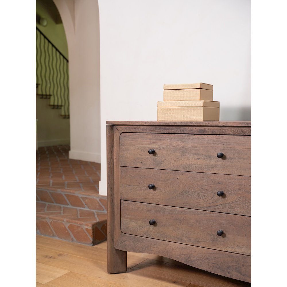 Mabel 6 Drawer Dresser Dark Brown. Picture 2