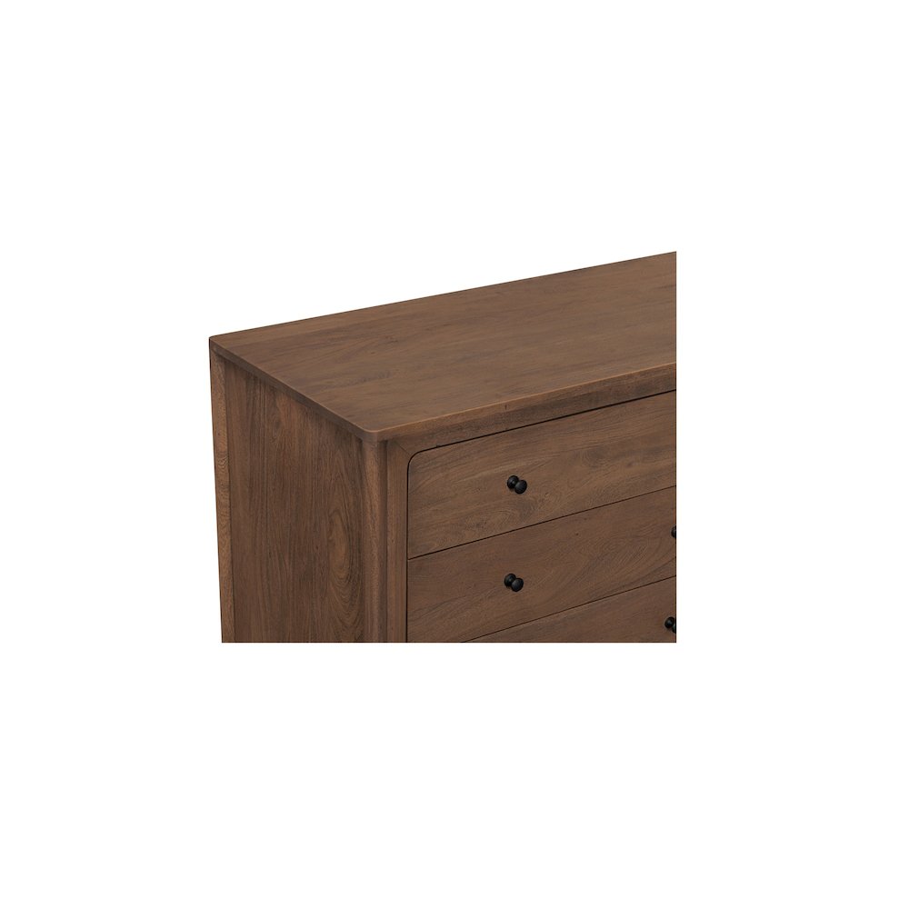 Mabel 6 Drawer Dresser Dark Brown. Picture 8