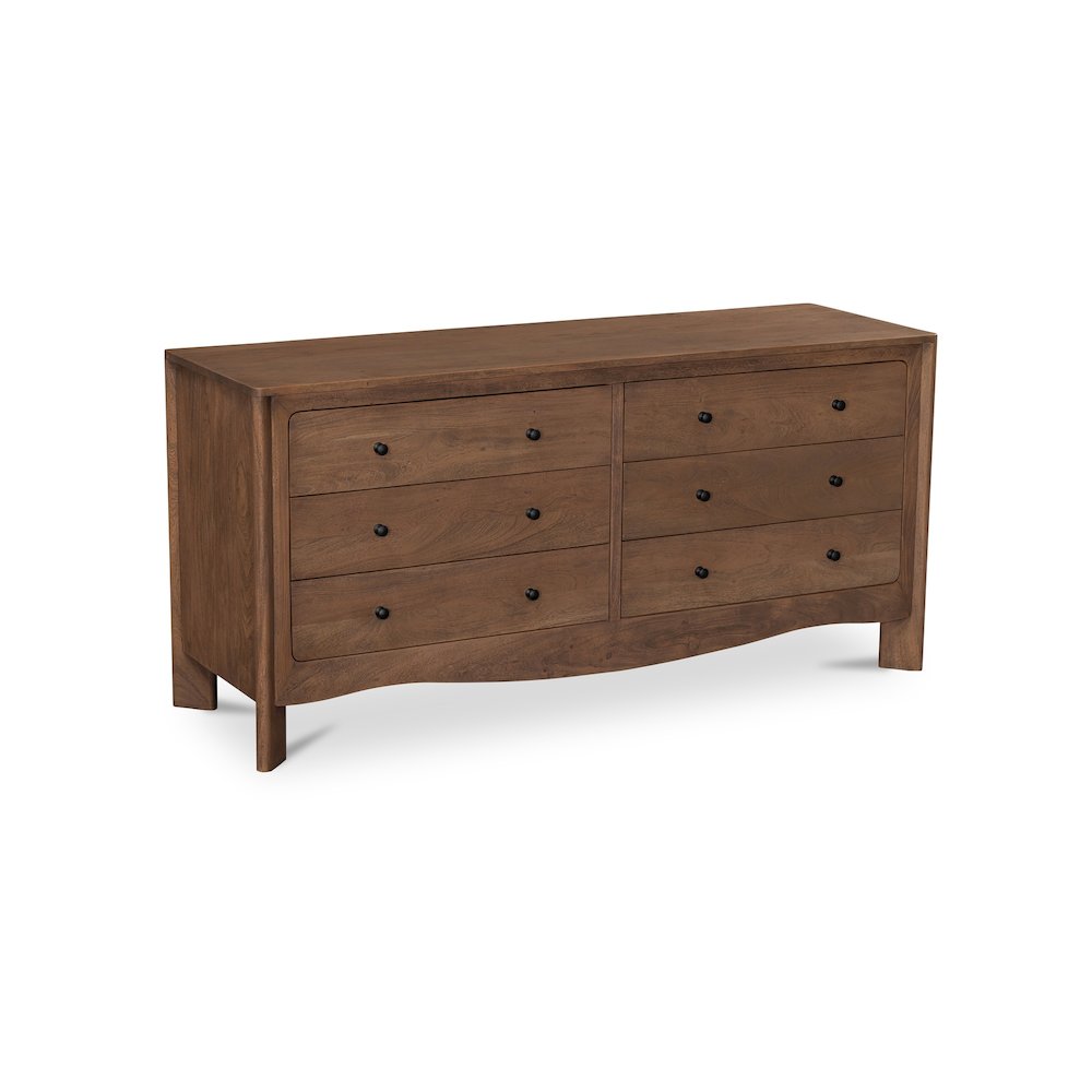 Mabel 6 Drawer Dresser Dark Brown. Picture 3