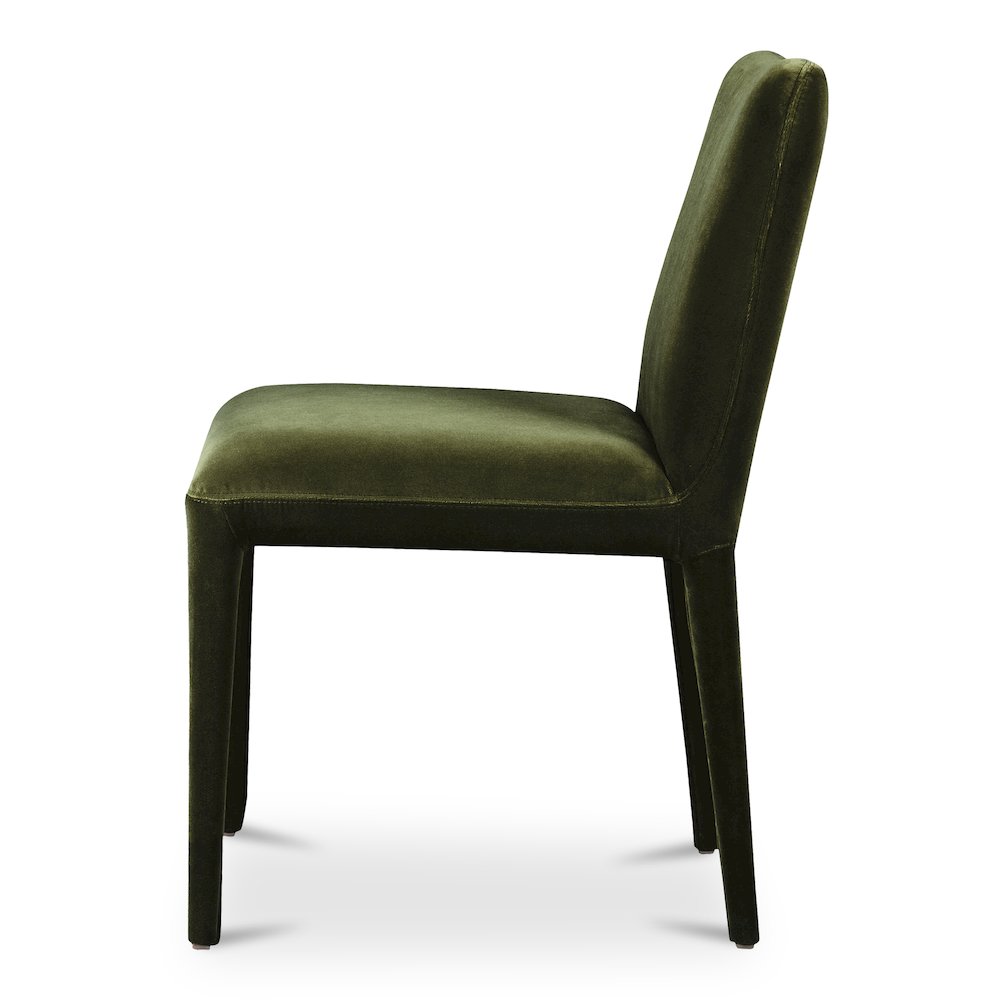 Calla Dining Chair Green Velvet - Set Of Two. Picture 6