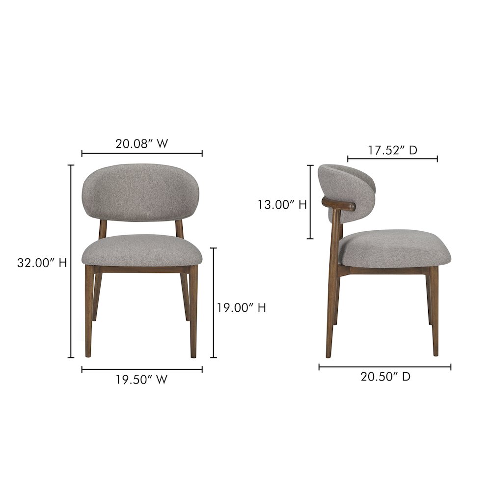 Ellie Dining Chair Light Brown. Picture 7