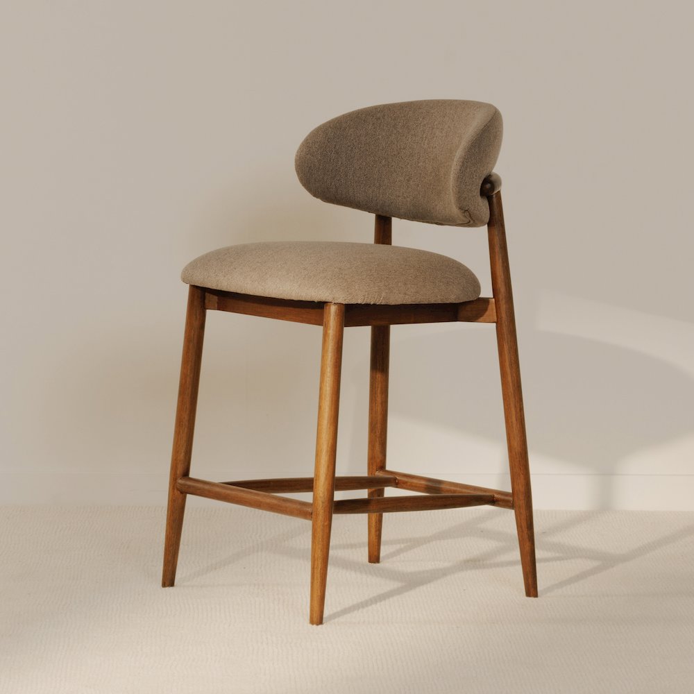 Ellie Counter Stool Light Brown. Picture 6