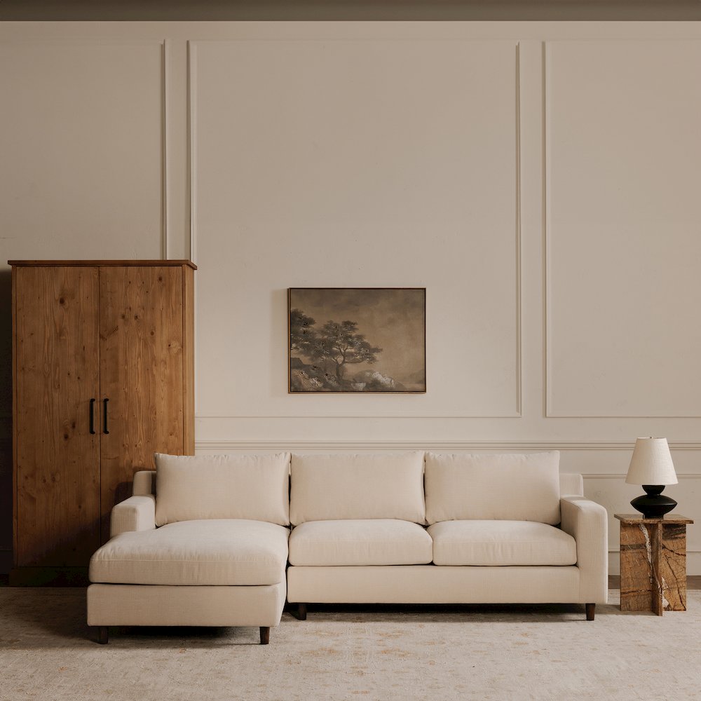 Hutton Right Sectional Beige. Picture 10